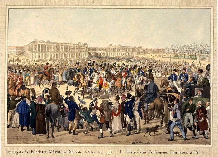 Framed Print : The Coalition army enters Paris on March 31, 1814, Early 19th cen Artist: Anonymous Framed Print : The Coalition army enters Paris on March 31, 1814, Early 19th cen Artist: Anonymous