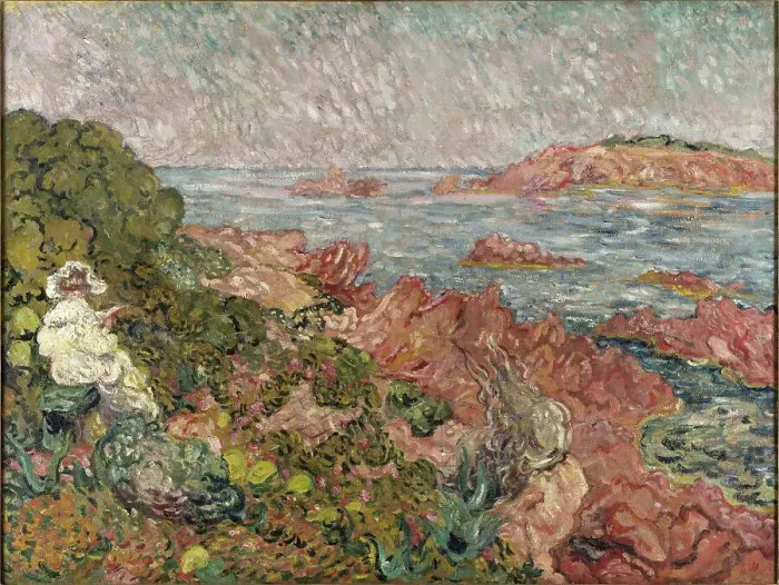 Framed Print : The coast at Anthéor, 1900s. Creator: Valtat, Louis (1869-1952) Framed Print : The coast at Anthéor, 1900s. Creator: Valtat, Louis (1869-1952)