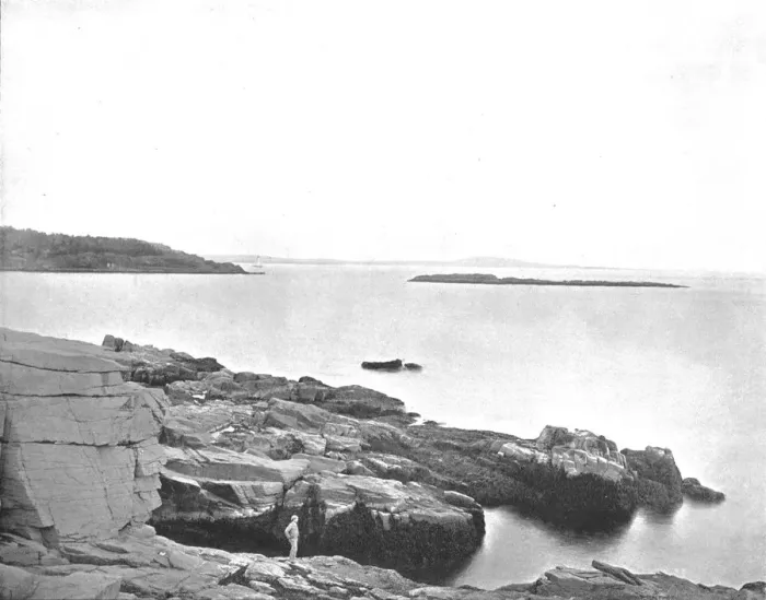 Framed Print : Along the Coast, Bar Harbor, Maine, USA, c1900. Creator: Unknown Framed Print : Along the Coast, Bar Harbor, Maine, USA, c1900. Creator: Unknown