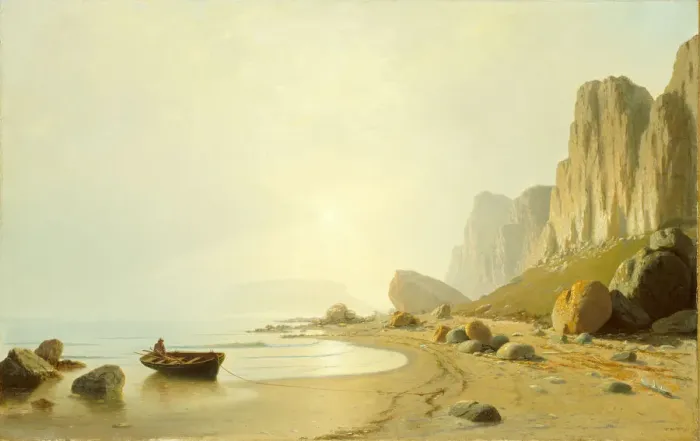 Framed Print : The Coast of Labrador, 1866. Creator: William Bradford Framed Print : The Coast of Labrador, 1866. Creator: William Bradford