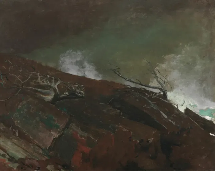 Framed Print : Coast of Maine, 1893. Creator: Winslow Homer Framed Print : Coast of Maine, 1893. Creator: Winslow Homer