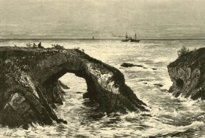 Framed Print : Coast of Mendocino, 1872. Creator: J. G. Smithwick