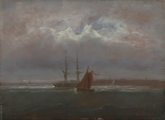 Framed Print : From the Coast, probably 1860s. Creator: Peder Balke
