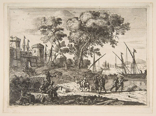 Coast Scene with an Artist, ca. 1638-41. Creator: Claude Lorrain
