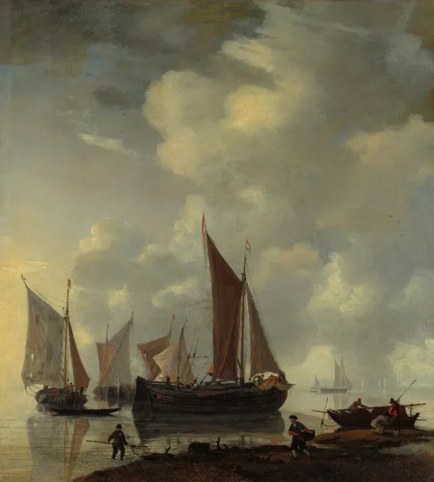 Framed Print : Coast Scene, mid-17th century. Creator: Reinier Zeeman Framed Print : Coast Scene, mid-17th century. Creator: Reinier Zeeman