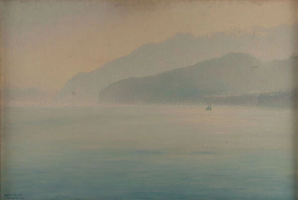 Coast of Sorrento, blue and silver, 1913. Creator: Henry Brokman