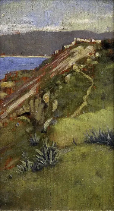 Framed Print : Coast, Tangier, 1885. Creator: Norman Garstin Framed Print : Coast, Tangier, 1885. Creator: Norman Garstin