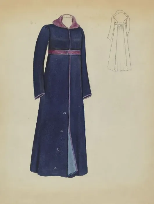 Framed Print : Coat, 1935 / 1942. Creator: Jessie M. Benge Framed Print : Coat, 1935 / 1942. Creator: Jessie M. Benge
