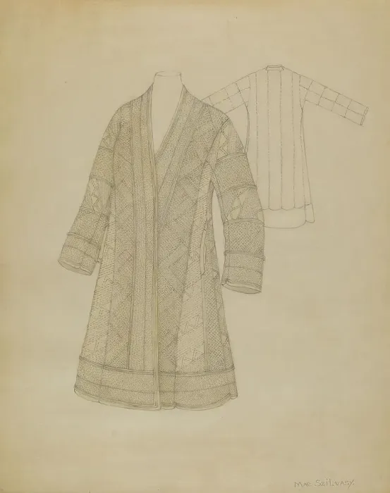 Framed Print : Coat, 1935 / 1942. Creator: Mae Szilvasy Framed Print : Coat, 1935 / 1942. Creator: Mae Szilvasy