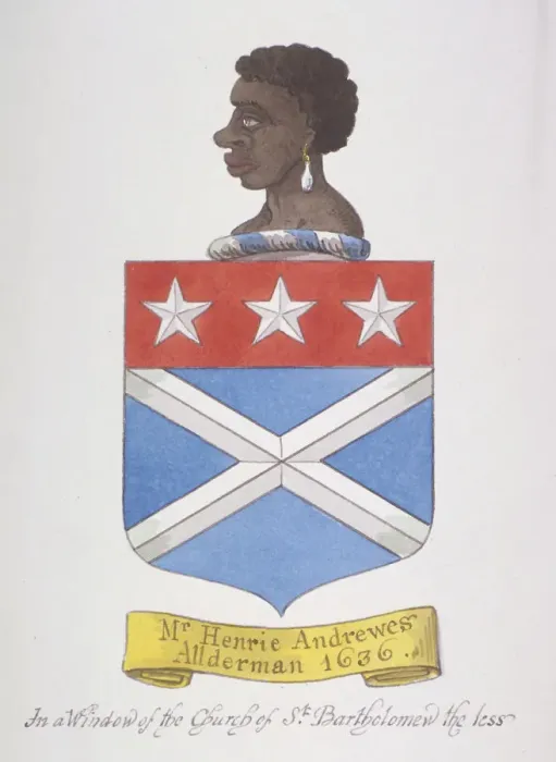 Framed Print : Coat of arms of Alderman Henry Andrews, 1800. Artist Framed Print : Coat of arms of Alderman Henry Andrews, 1800. Artist