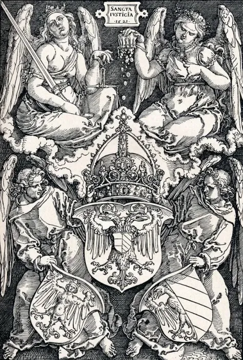 Framed Print : Coat of Arms of the City of Nuremberg, 1521 (1906). Artist: Albrecht Durer Framed Print : Coat of Arms of the City of Nuremberg, 1521 (1906). Artist: Albrecht Durer