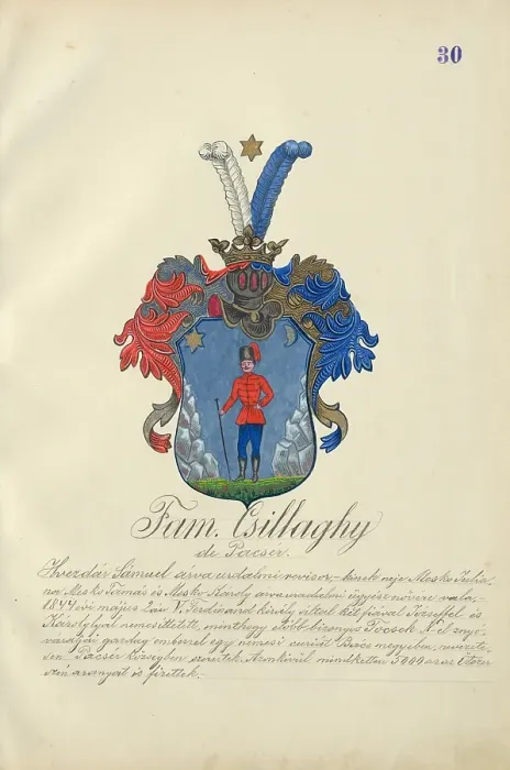 Framed Print : Coat of arms of the Csillaghy family, 1904. Creator: Adolf Medzihradsky Framed Print : Coat of arms of the Csillaghy family, 1904. Creator: Adolf Medzihradsky