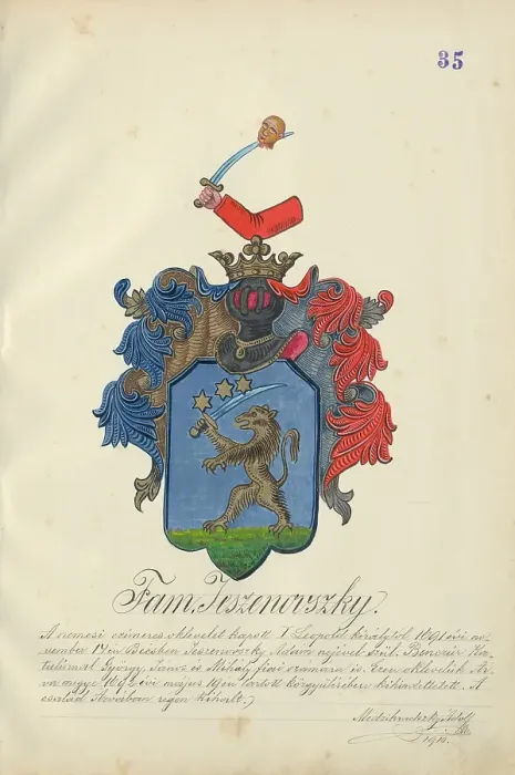 Framed Print : Coat of arms of the Jesenovska family, 1904. Creator: Adolf Medzihradsky Framed Print : Coat of arms of the Jesenovska family, 1904. Creator: Adolf Medzihradsky