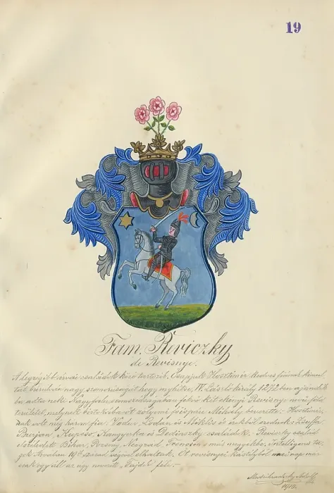 Framed Print : Coat of arms of the Revicka family, 1904-1910. Creator: Adolf Medzihradsky Framed Print : Coat of arms of the Revicka family, 1904-1910. Creator: Adolf Medzihradsky