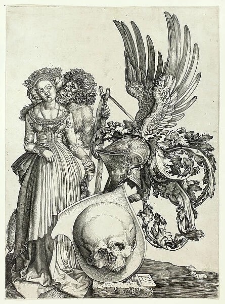 Coat of Arms with a Skull, n.d. Creator: Jan Wierix