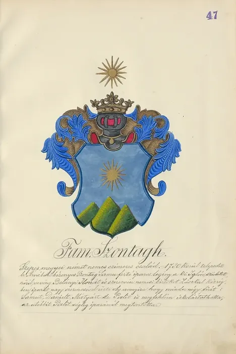 Framed Print : Coat of arms of the Szontagh family, 1904-1910. Creator: Adolf Medzihradsky Framed Print : Coat of arms of the Szontagh family, 1904-1910. Creator: Adolf Medzihradsky