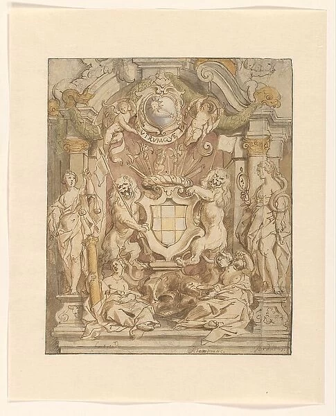 The coat of arms of Van der Linden, 1630-1635. Creator: Jacob Jordaens
