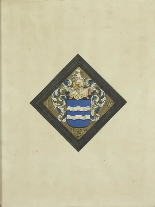 Framed Print : The coat of arms of the de Witte family, after a diamond-shaped mourning board... 1750-1799. Creator: Anon Framed Print : The coat of arms of the de Witte family, after a diamond-shaped mourning board... 1750-1799. Creator: Anon
