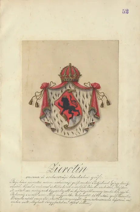 Framed Print : Coat of arms of the zerotin family, 1904-1910. Creator: Adolf Medzihradsky Framed Print : Coat of arms of the zerotin family, 1904-1910. Creator: Adolf Medzihradsky