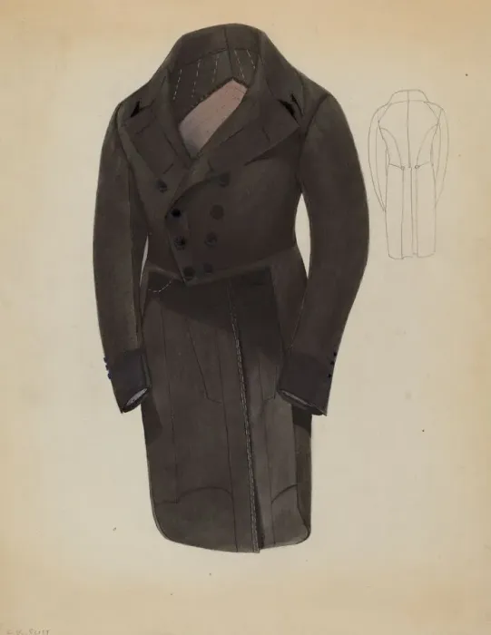 Framed Print : Coat, c. 1937. Creator: Creighton Kay-Scott Framed Print : Coat, c. 1937. Creator: Creighton Kay-Scott