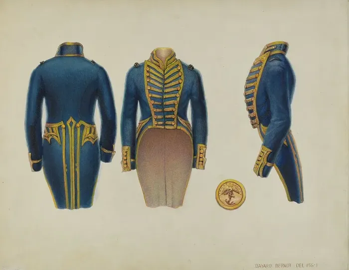 Framed Print : Coat of Naval Lieutenant, c. 1936. Creators: B. Berndt, Gordon Saltar Framed Print : Coat of Naval Lieutenant, c. 1936. Creators: B. Berndt, Gordon Saltar
