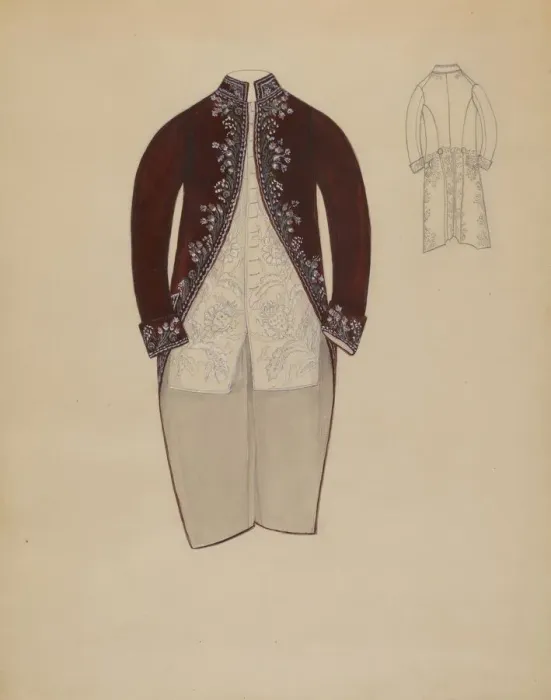 Framed Print : Coat and Waistcoat, c. 1936. Creator: Margaret Concha Framed Print : Coat and Waistcoat, c. 1936. Creator: Margaret Concha