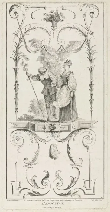 Framed Print : The Coaxer, Arabesque. Creator: Pierre Alexandre Aveline (French, 1710-1760) Framed Print : The Coaxer, Arabesque. Creator: Pierre Alexandre Aveline (French, 1710-1760)