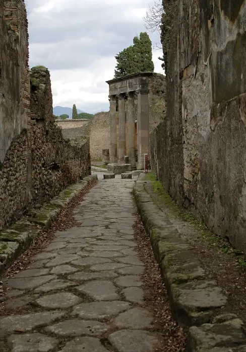 Framed Print : Cobbled street, Pompeii, Italy, 2009. Creator: LTL Framed Print : Cobbled street, Pompeii, Italy, 2009. Creator: LTL