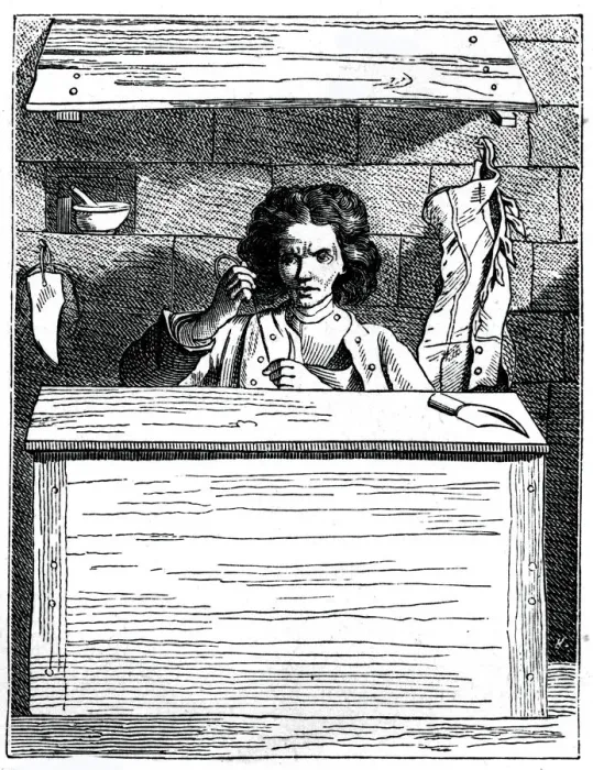 Framed Print : The Cobbler, 1737-1742. Artist: Bouchardon Framed Print : The Cobbler, 1737-1742. Artist: Bouchardon