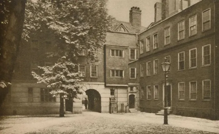 Framed Print : Cobbles of the Quiet Other Court in Staple Inn at Holborn, c1935. Creator: Cyril Ellis Framed Print : Cobbles of the Quiet Other Court in Staple Inn at Holborn, c1935. Creator: Cyril Ellis
