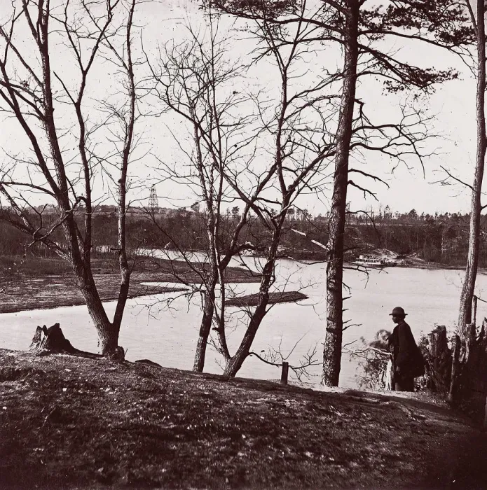 Framed Print : Cobbs Hill, Lookout in Distance, 1864. Creator: Tim O Sullivan Framed Print : Cobbs Hill, Lookout in Distance, 1864. Creator: Tim O Sullivan
