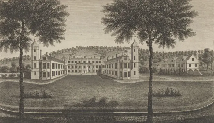 Framed Print : Cobham Hall in the County of Kent, 1777-1790. Creator: John Bayly Framed Print : Cobham Hall in the County of Kent, 1777-1790. Creator: John Bayly