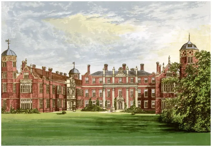 Framed Print : Cobham Hall, Kent, home of the Earl of Darnley, c1880 Framed Print : Cobham Hall, Kent, home of the Earl of Darnley, c1880