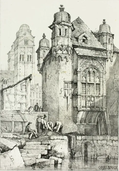 Framed Print : Coblence, 1833. Creator: Samuel Prout Framed Print : Coblence, 1833. Creator: Samuel Prout