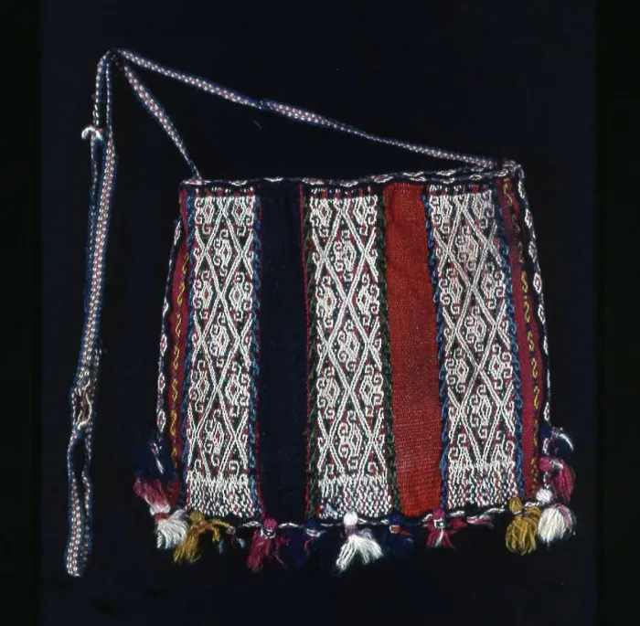 Framed Print : Coca Bag (Chuspa), Bolivia, 1850 / 1900. Creator: Unknown Framed Print : Coca Bag (Chuspa), Bolivia, 1850 / 1900. Creator: Unknown