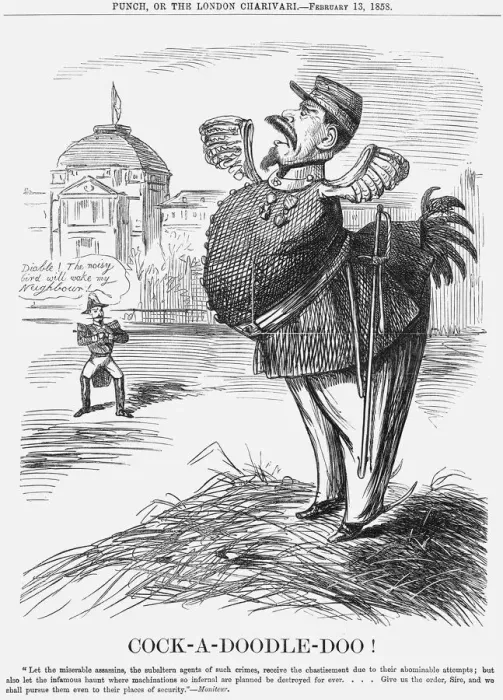 Framed Print : Cock-A-Doodle-Doo!, 1858 Framed Print : Cock-A-Doodle-Doo!, 1858
