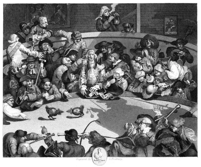 Framed Print : The Cock Pit, c1840. Artist: George Presbury Framed Print : The Cock Pit, c1840. Artist: George Presbury