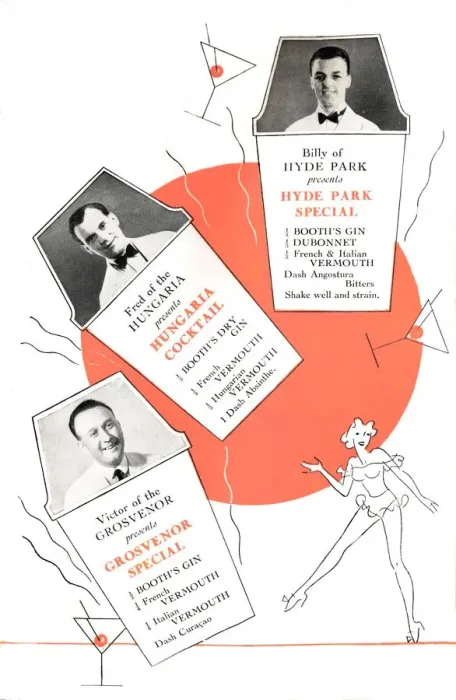 Framed Print : Cocktail recipes, c1935 (1935)