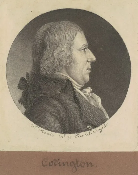 Framed Print : Coddington, 1797. Creator: Charles Balthazar Julien Fevret de Saint-Memin Framed Print : Coddington, 1797. Creator: Charles Balthazar Julien Fevret de Saint-Memin