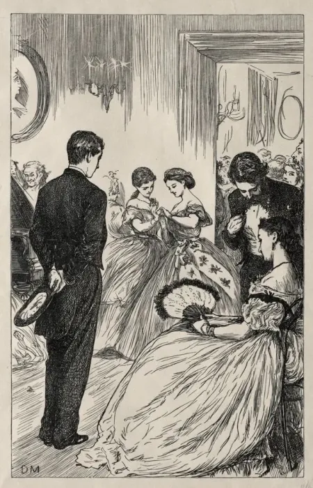 Framed Print : Coelebs in Search of a Mulready Envelope, 1865. Creator: George Louis Palmella Busson Du Maurier Framed Print : Coelebs in Search of a Mulready Envelope, 1865. Creator: George Louis Palmella Busson Du Maurier