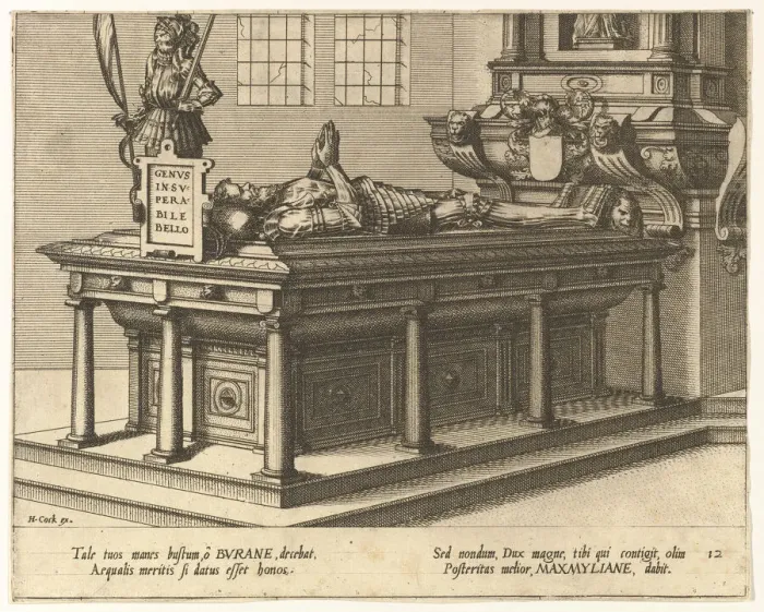 Framed Print : Cœnotaphiorum (12), 1563. Creators: Johannes van Doetecum I, Lucas van Doetecum Framed Print : Cœnotaphiorum (12), 1563. Creators: Johannes van Doetecum I, Lucas van Doetecum