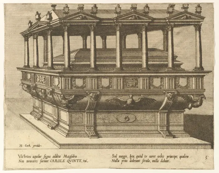 Framed Print : Cœnotaphiorum (3), 1563. Creators: Johannes van Doetecum I, Lucas van Doetecum Framed Print : Cœnotaphiorum (3), 1563. Creators: Johannes van Doetecum I, Lucas van Doetecum