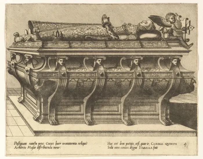 Framed Print : Cœnotaphiorum (4), 1563. Creators: Johannes van Doetecum I, Lucas van Doetecum Framed Print : Cœnotaphiorum (4), 1563. Creators: Johannes van Doetecum I, Lucas van Doetecum