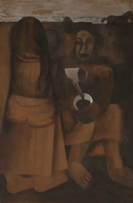 Framed Print : Coffee Drinkers, 1927. Creator: Constant Permeke Framed Print : Coffee Drinkers, 1927. Creator: Constant Permeke