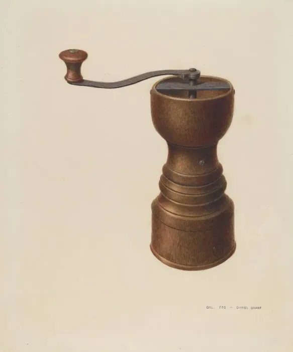 Framed Print : Coffee Grinder, c. 1939. Creator: DJ Grant Framed Print : Coffee Grinder, c. 1939. Creator: DJ Grant