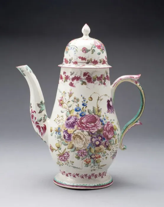 Framed Print : Coffee Pot, Bow, c. 1755. Creator: Bow Porcelain Factory Framed Print : Coffee Pot, Bow, c. 1755. Creator: Bow Porcelain Factory