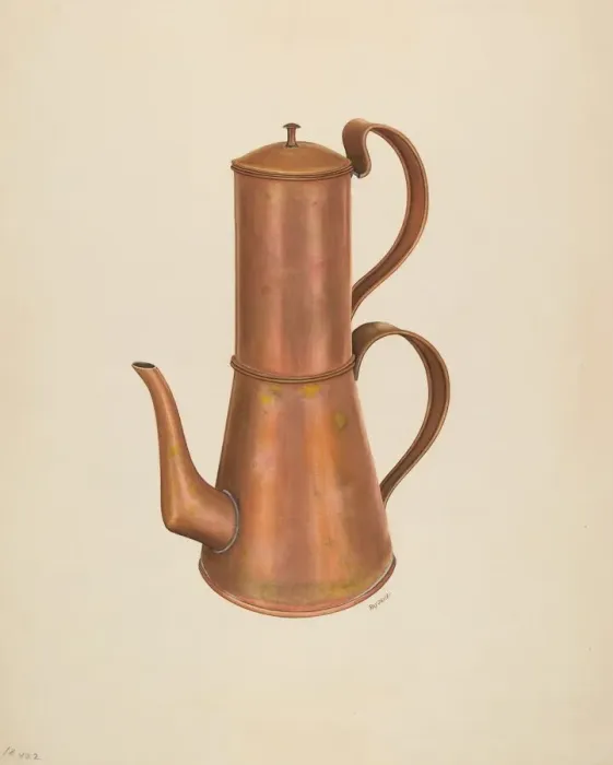 Framed Print : Coffee Pot, c. 1938. Creator: Ray Price Framed Print : Coffee Pot, c. 1938. Creator: Ray Price
