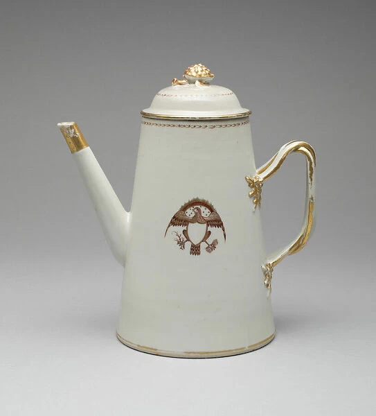 Coffee Pot with Cover, c. 1795. Creator: Unknown