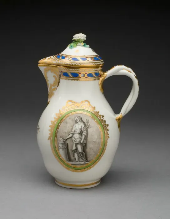 Framed Print : Coffee Pot (part of a Coffee Service), Vienna, c. 1770. Creator Framed Print : Coffee Pot (part of a Coffee Service), Vienna, c. 1770. Creator