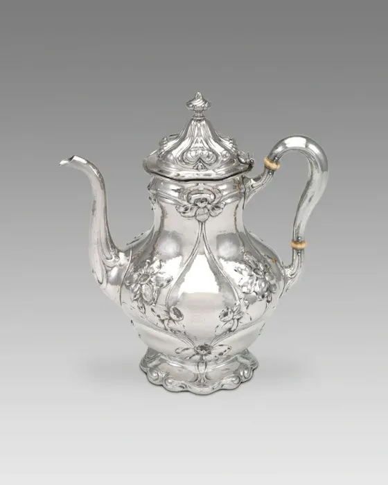 Framed Print : Coffee Pot (part of a set), 1900. Creator: Gorham Manufacturing Company Framed Print : Coffee Pot (part of a set), 1900. Creator: Gorham Manufacturing Company
